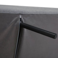 Divano letto 2 posti Vissland con braccioli regolabili e Apertura Clic Clac Grigio