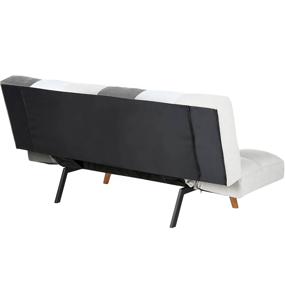 Divano letto 2 posti Vissland con braccioli regolabili Apertura Clic Clac Patchwork