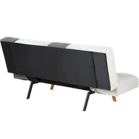 Divano letto 2 posti Vissland con braccioli regolabili Apertura Clic Clac Patchwork