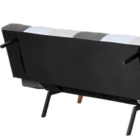 Divano letto 2 posti Vissland con braccioli regolabili Apertura Clic Clac Patchwork