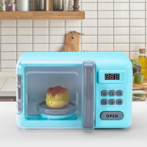 Forno a Microonde Giocattolo per Bambini Luci Suoni e 18 Accessori Idea Regalo