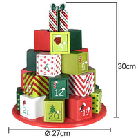 Calendario Avvento Natale Albere Regali Legno 24 Cassetti Decorazioni Natalizie
