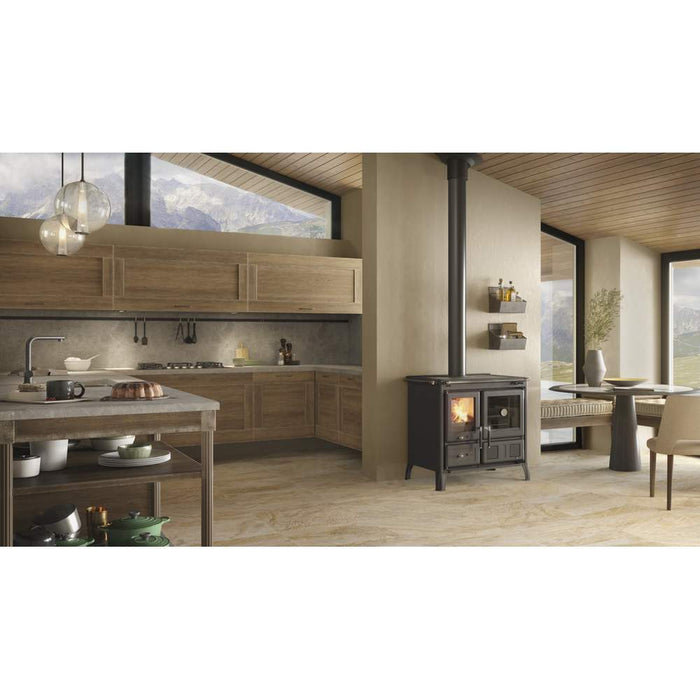 Stufa a Legna Gardenia 5,0 VST Nero Antracite Nordica 9.5 kW