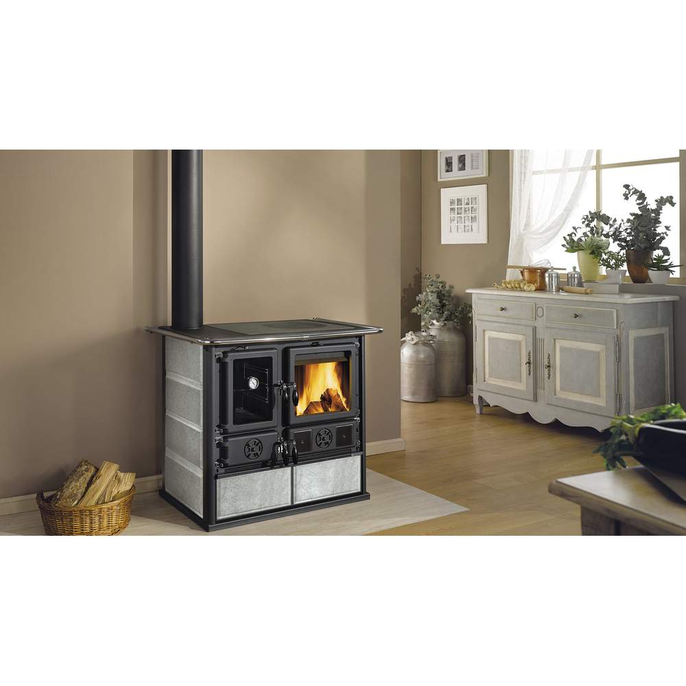 Stufa a Legna VST Rosa Sinistra Reverse Petra Nordica