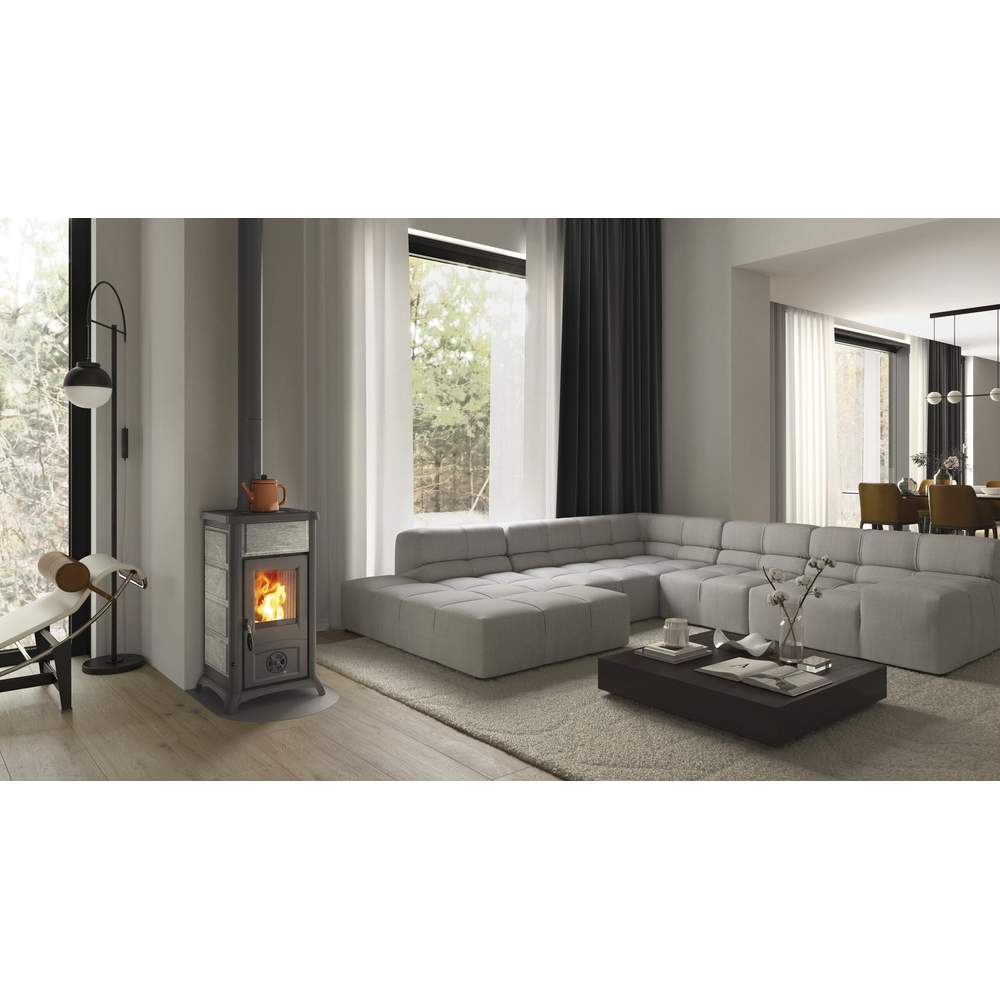 Stufa a Legna Gemma 5.0 Pietra Naturale Nordica