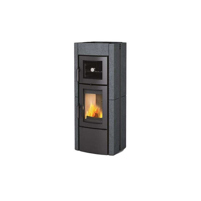 Stufa a Legna Nordica Ester Forno Evo Rivestimento in Pietra 8,2 kW