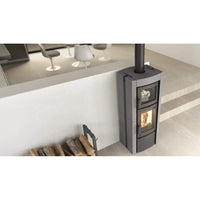 Stufa a Legna Nordica Ester Forno Evo Rivestimento in Pietra 8,2 kW