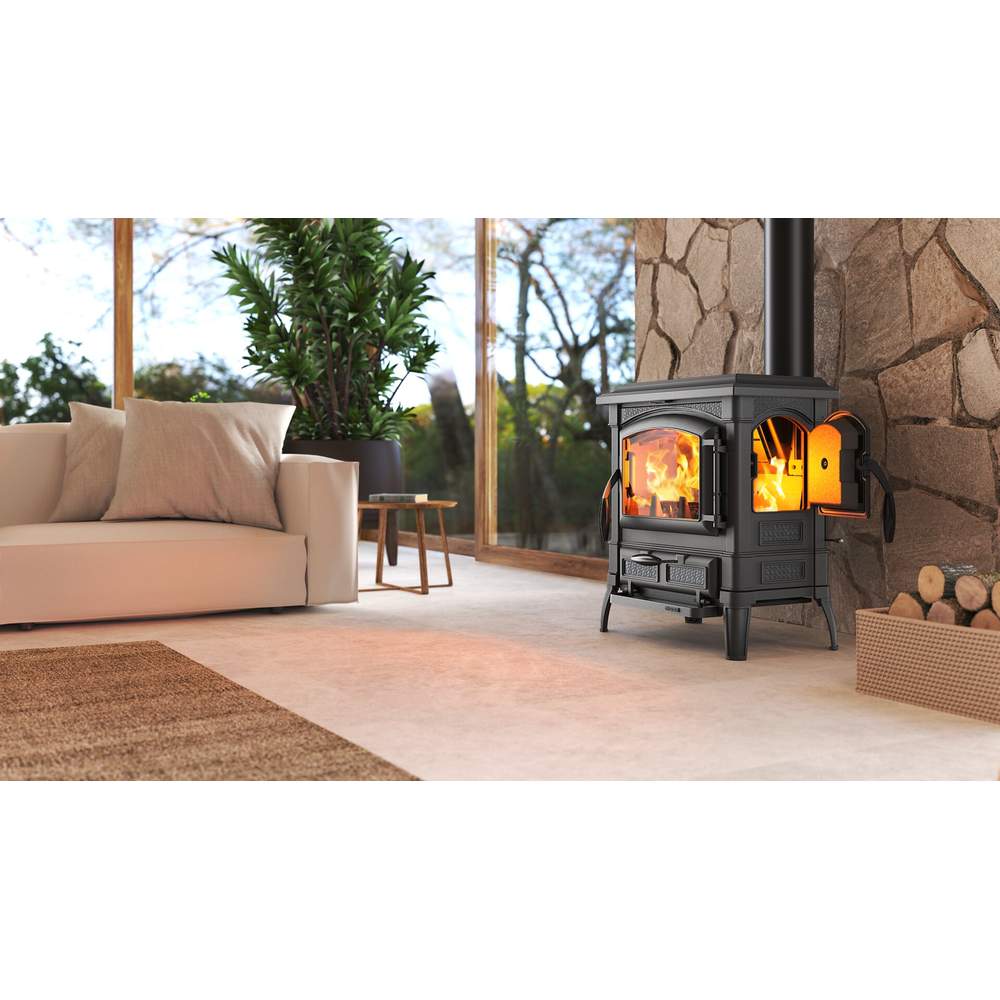 Stufa a Legna in Ghisa Smaltata Isetta 16 Nordica