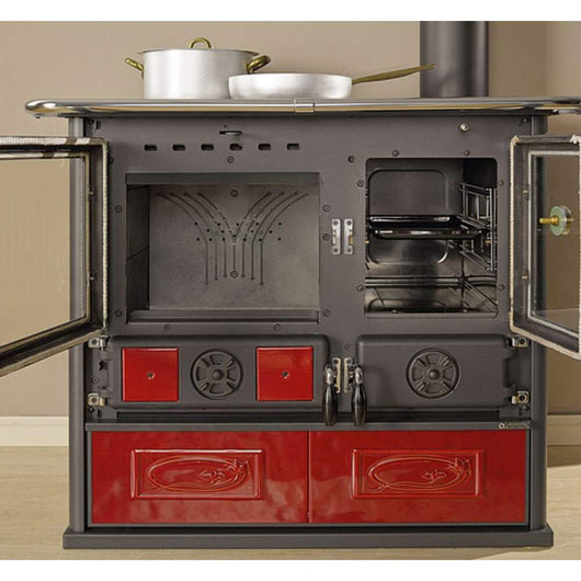 Stufa a Legna VST Rosa Reverse 5.0 Nordica Colore: Bordeaux