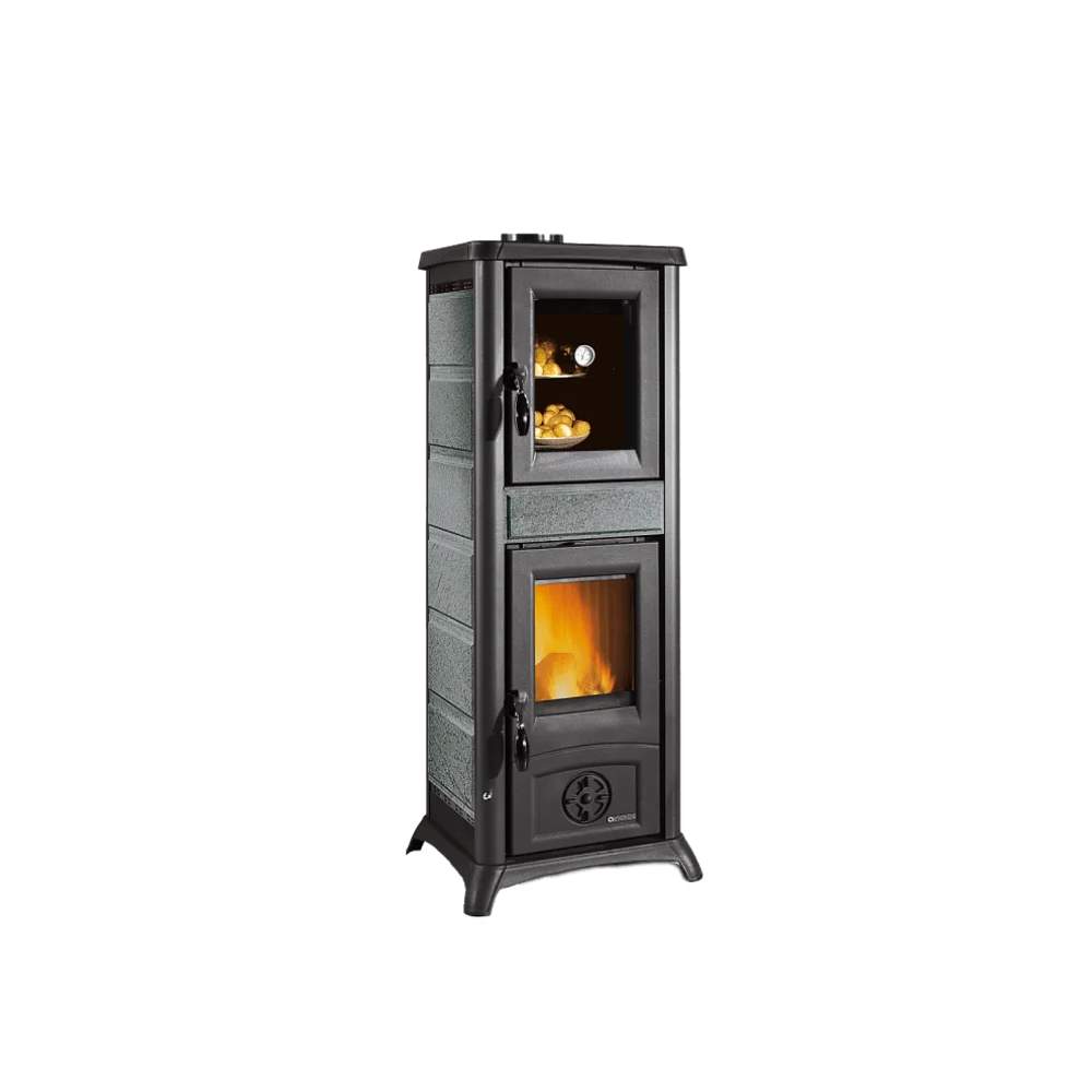 Stufa a Legna con Forno Gemma 5.0 Pietra Naturale Nordica