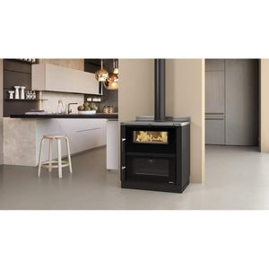 Stufa a Legna Verona XXL in Acciaio Nordica Colore: Acciaio