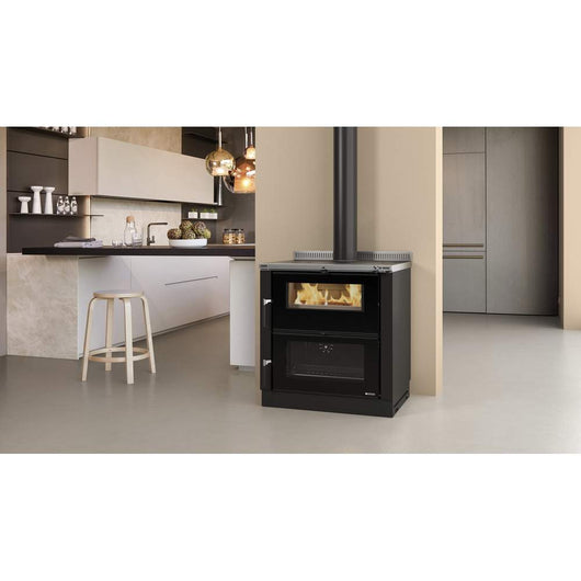 Stufa a Legna Verona XXL in Acciaio Nordica Colore: Acciaio