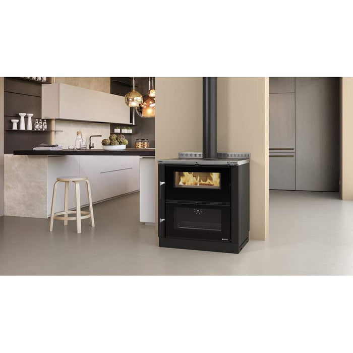 Stufa a Legna Verona XXL in Acciaio Nordica Colore: Acciaio