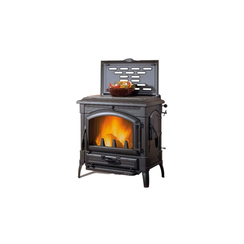 Stufa a Legna in Ghisa Smaltata Isotta con Cerchi 16 Nordica