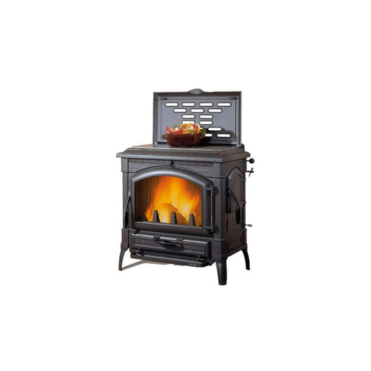 Stufa a Legna in Ghisa Smaltata Isotta con Cerchi 16 Nordica