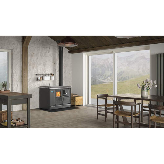 Termostufa a Legna con Sistema Vaso Aperto Circuito Chiuso Sierra Nordica