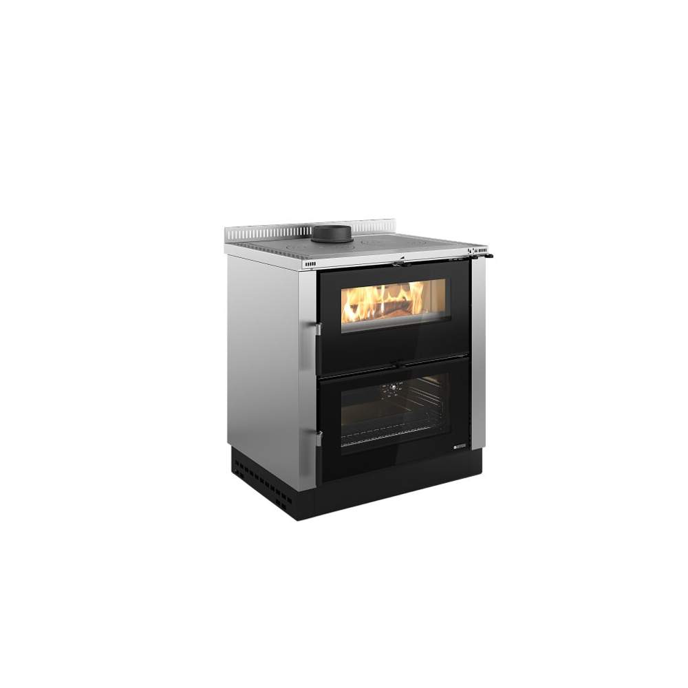 Stufa a Legna Verona XXL in Acciaio Nordica Colore: Acciaio