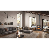 Stufa a Legna in Ghisa Smaltata Isotta con Cerchi 16 Nordica