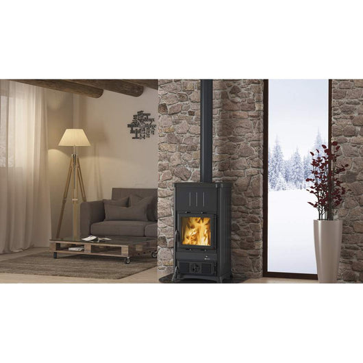 Stufa a Legna Nordica Fedora 8,3 kW Nero Acciaio
