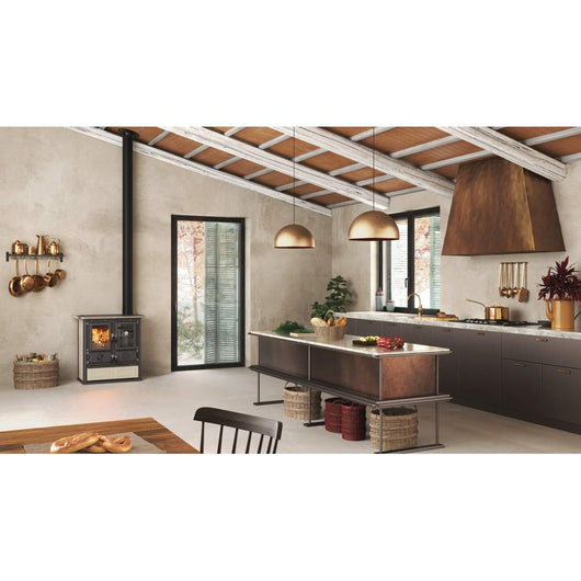 Stufa a Legna Rosetta 5.0 VST Ceramica Nordica Colore: Panna