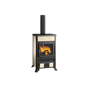 Stufa a Legna Rossella R1 5.0 Ceramica Maiolica Nordica Colore: Panna