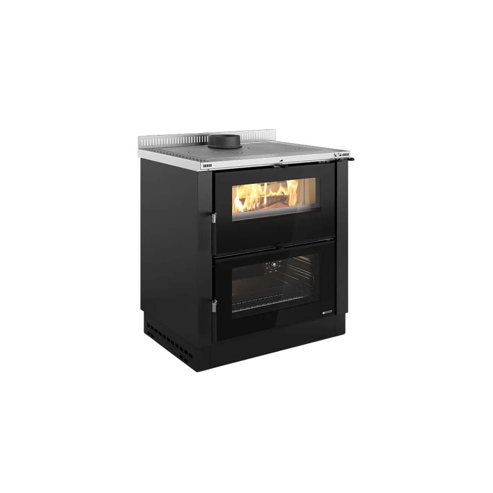 Stufa a Legna Verona XXL in Acciaio Nordica Colore: Nero