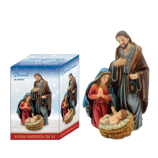 MAURY'S SET NATIVITA' DECORATO A MANO CON STATUE DA 13 CM