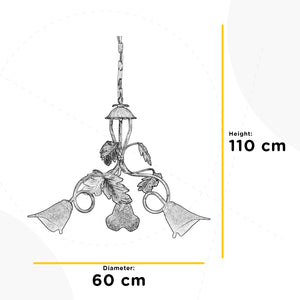 Lampadario 3 luci Marilena