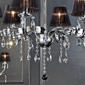 Lampadario Jacqueline nero