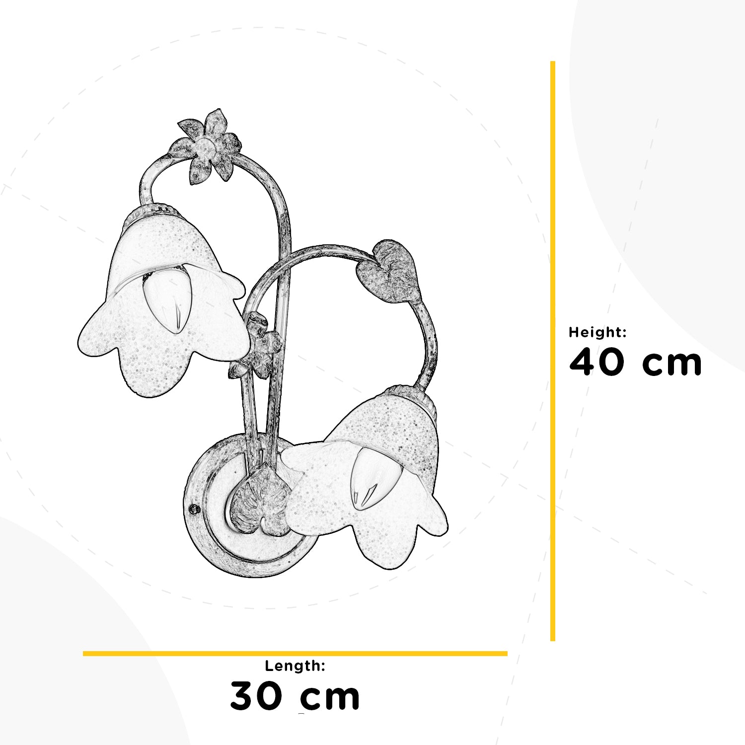 Applique medio Botton d'oro