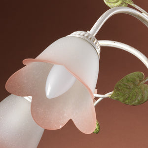 Lampadario 5 luci Botton d'oro