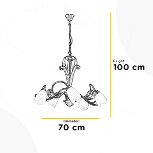 Lampadario 5 Luci Sonia