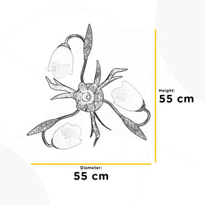 Plafoniera 3 luci Sonia