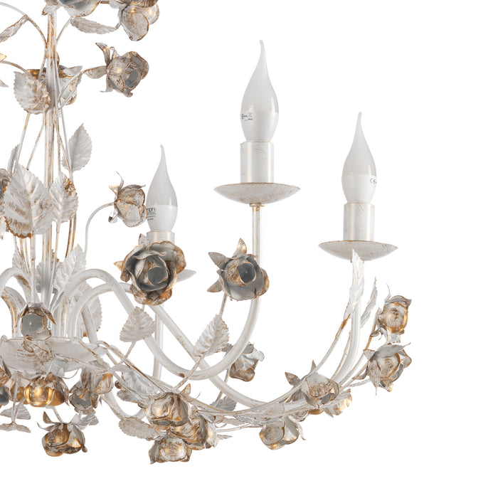 Lampadario Carolina avorio