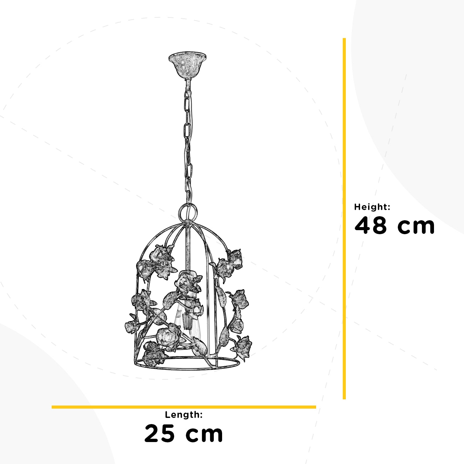 Sospensione Carolina bronzo