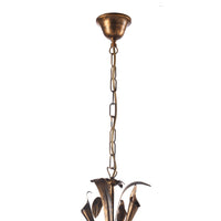 Lampadario 5 luci Lucrezia Bronzo