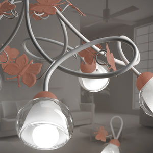 Lampadario 5 luci Butterfly