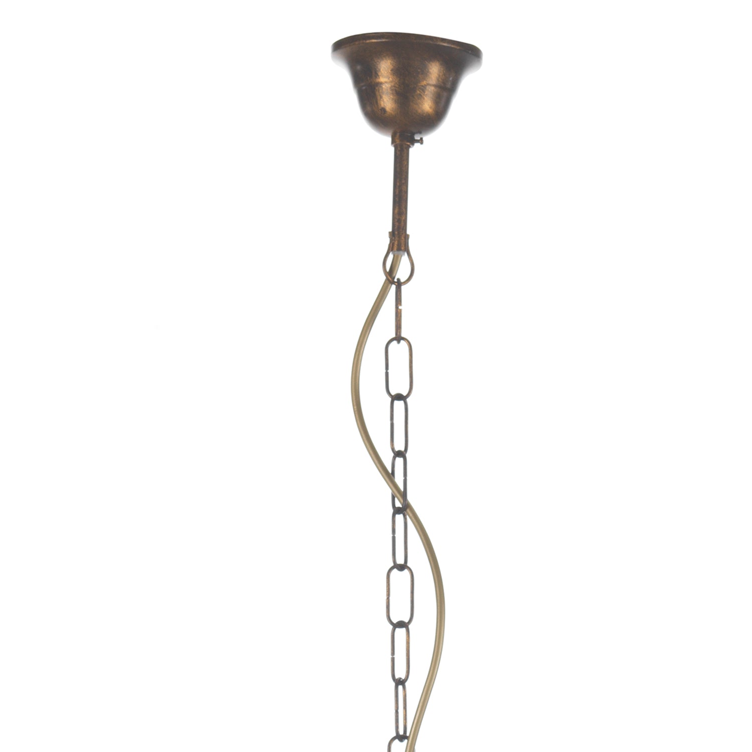 Lampadario 5 luci Candela bronzo