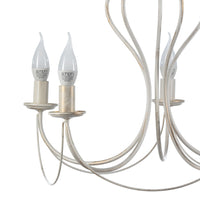 Lampadario 5 luci Candela avorio