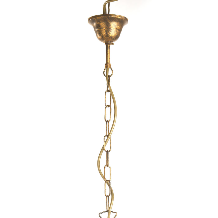 Lampadario 3 luci Doppio Giro Bronzo