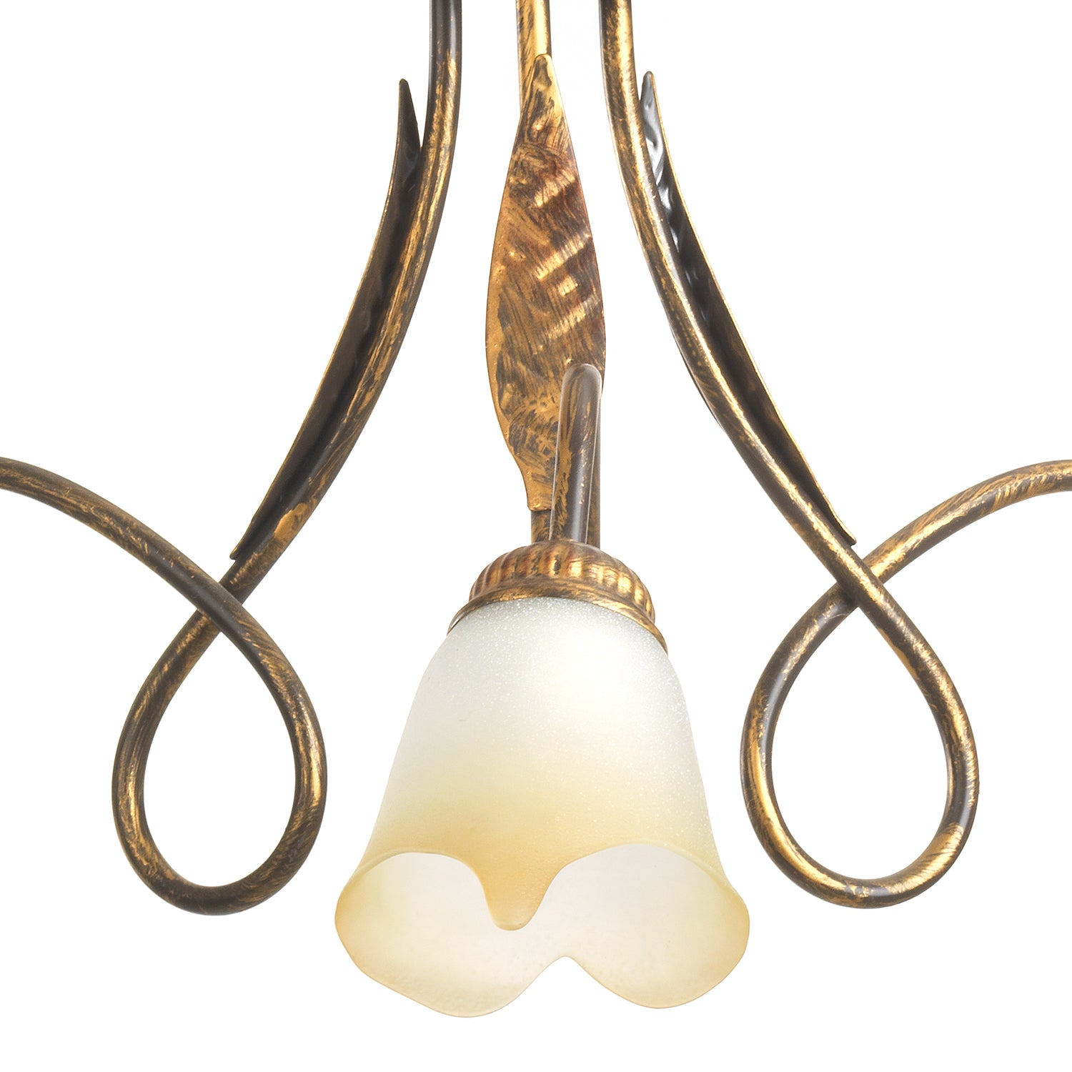 Lampadario 3 luci Doppio Giro Bronzo