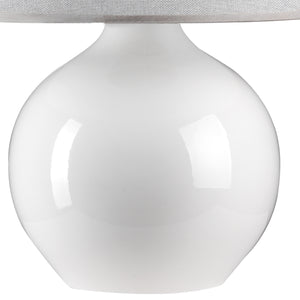 LAMPADA SFERA BIANCO PAR. GRIGIO