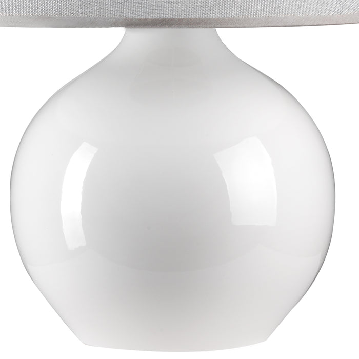 LAMPADA SFERA BIANCO PAR. GRIGIO