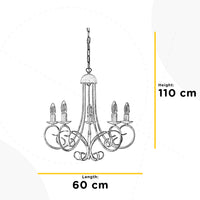Lampadario Pompei nero