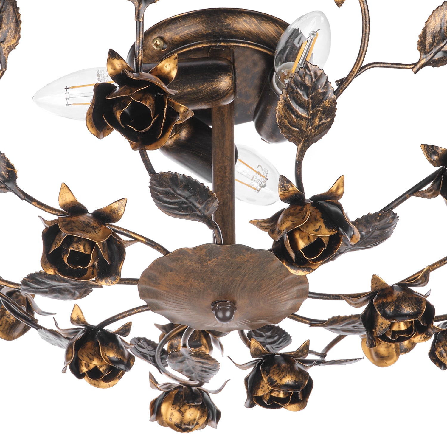 Plafoniera Carolina bronzo