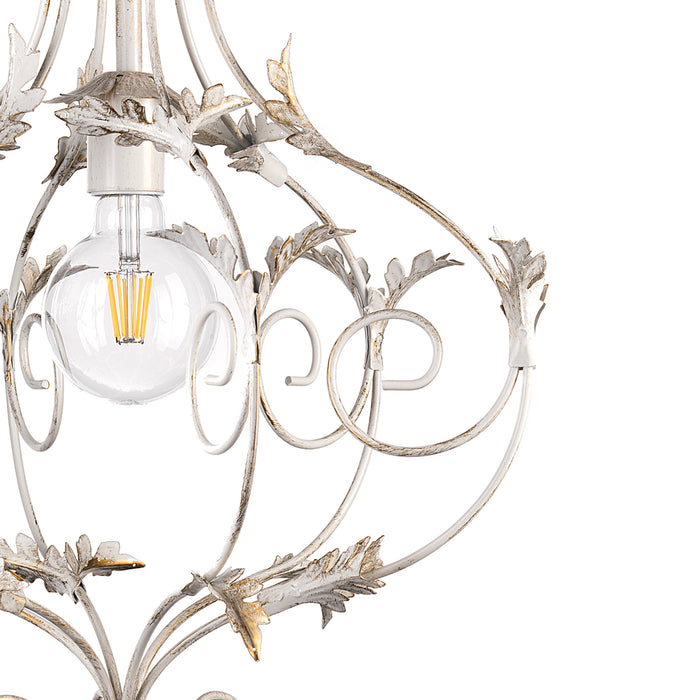 Lampadario Contessa avorio