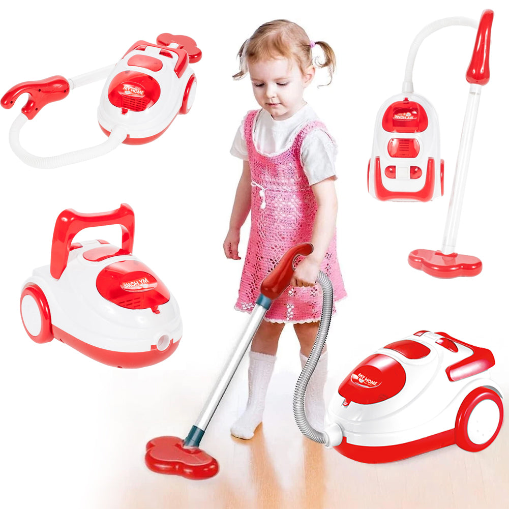 Aspirapolvere Giocattolo per Bambini Gioco Aspiratutto Luci e Suoni Idea Regalo