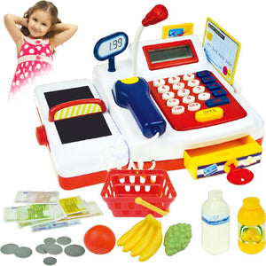 Registratore di Cassa Giocattolo per Bambini con Soldi Luci e Suoni Idea Regalo