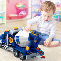 Betoniera Camion Giocattolo per Bambini con Luci e Suoni Realistici Idea Regalo