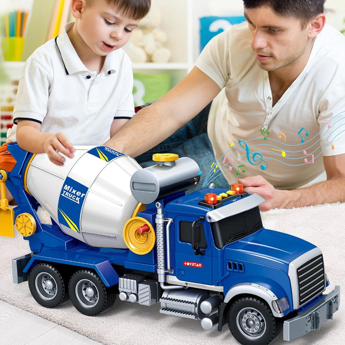 Betoniera Camion Giocattolo per Bambini con Luci e Suoni Realistici Idea Regalo